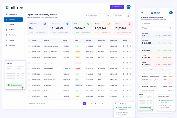 Organized Client Billing Records